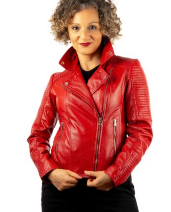 Chaqueta biker de piel NELLY