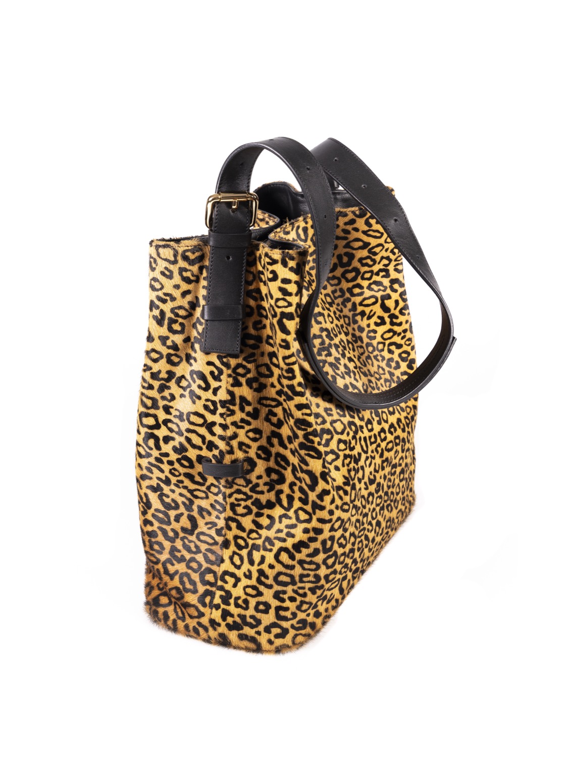 Bolso de piel con asa extensible