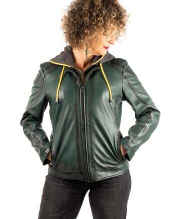 Biker de piel LUCIA